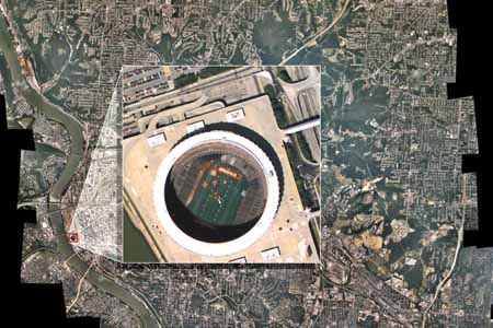 Satellite image of City of Cincinnati stadium