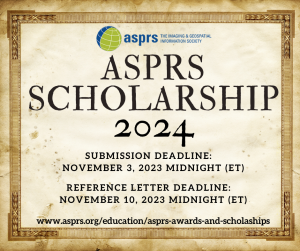 ASPRS Scholarships 2024 – Application Opens on October 2!